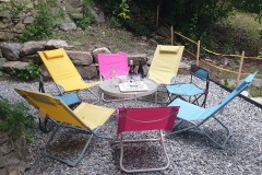 Gite les Clots Clément - coin repas extérieur